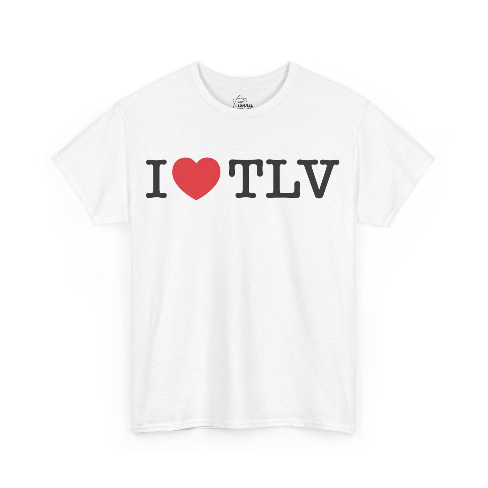 I Love TLV Cotton Tee - Shop Israel