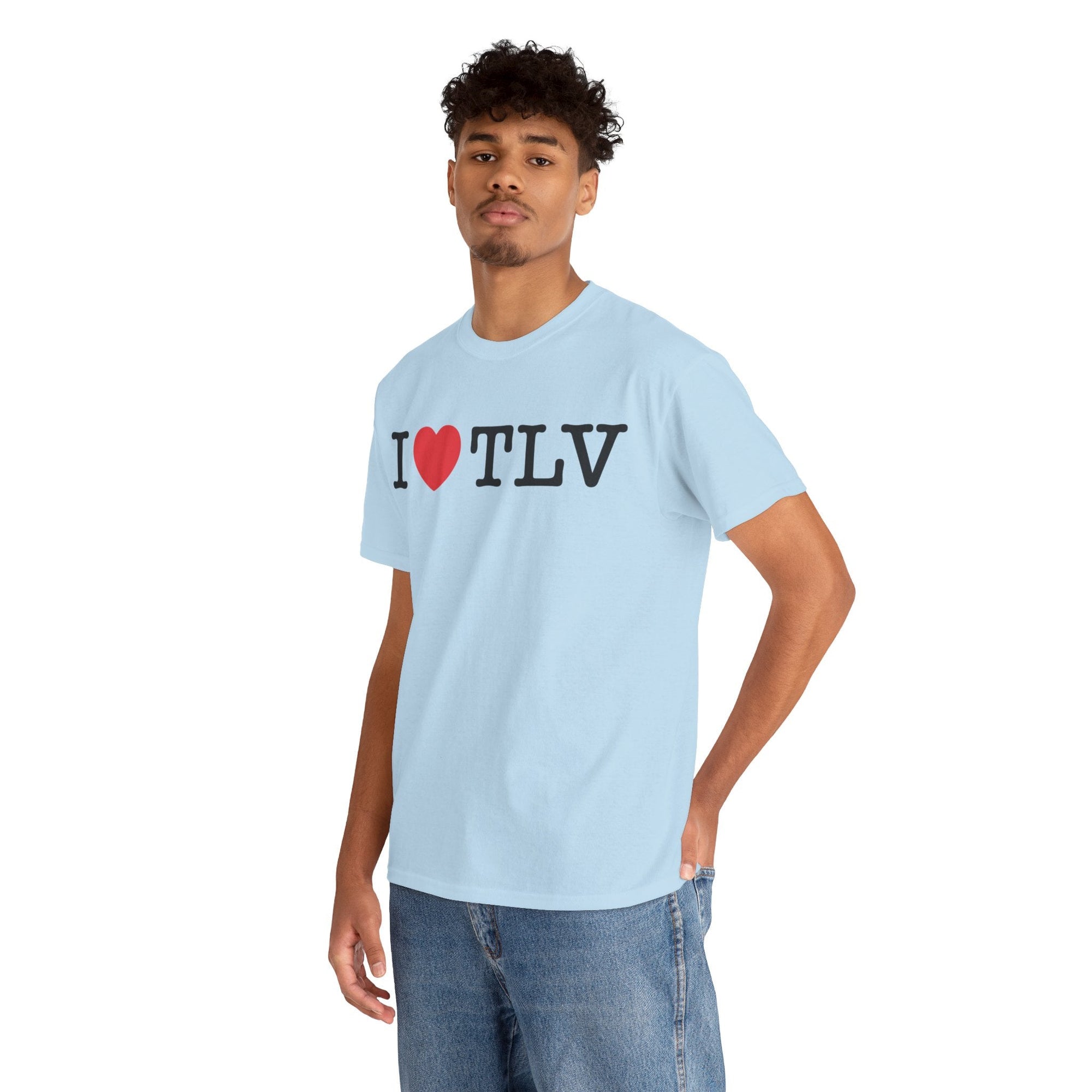 I Love TLV Cotton Tee - Shop Israel