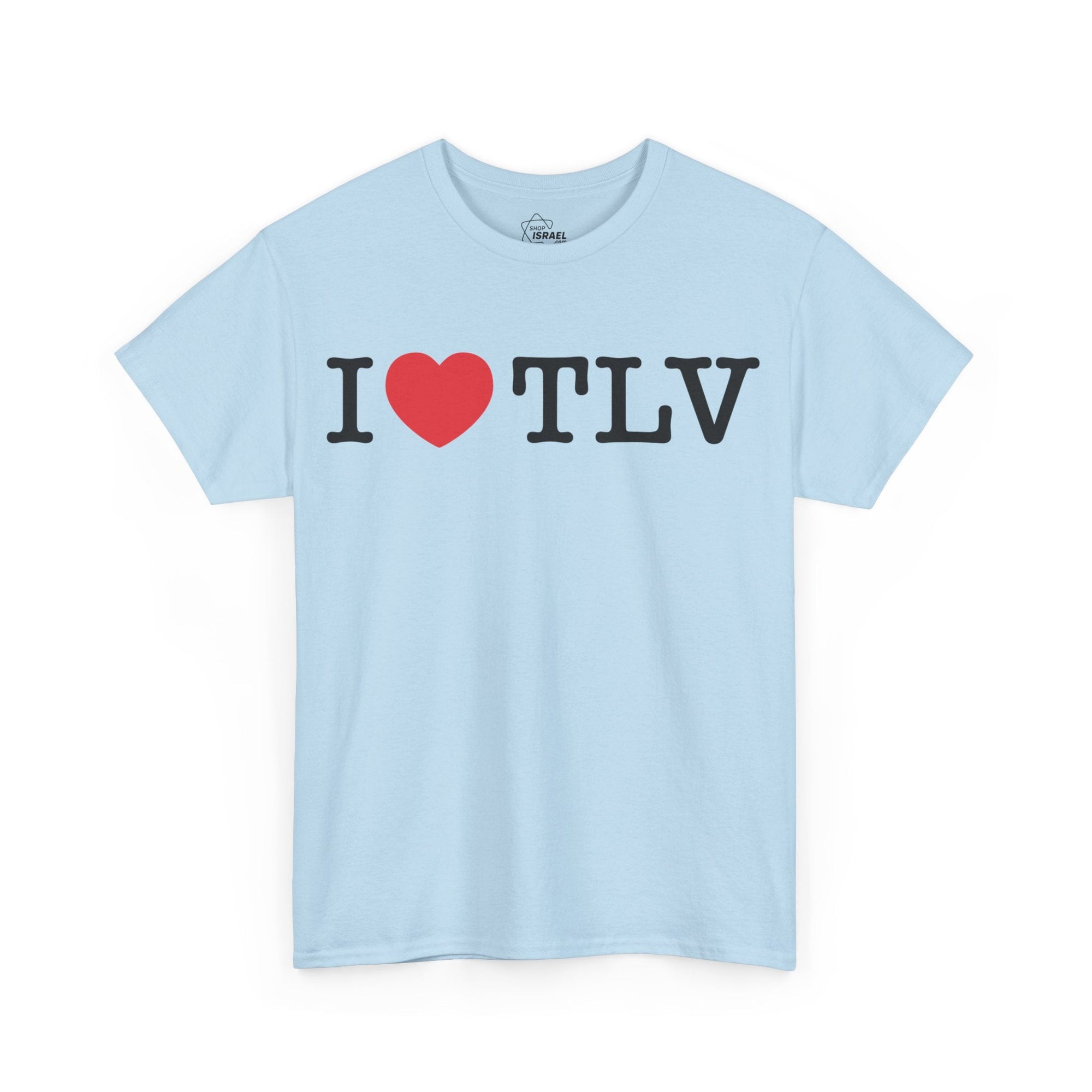 I Love TLV Cotton Tee - Shop Israel