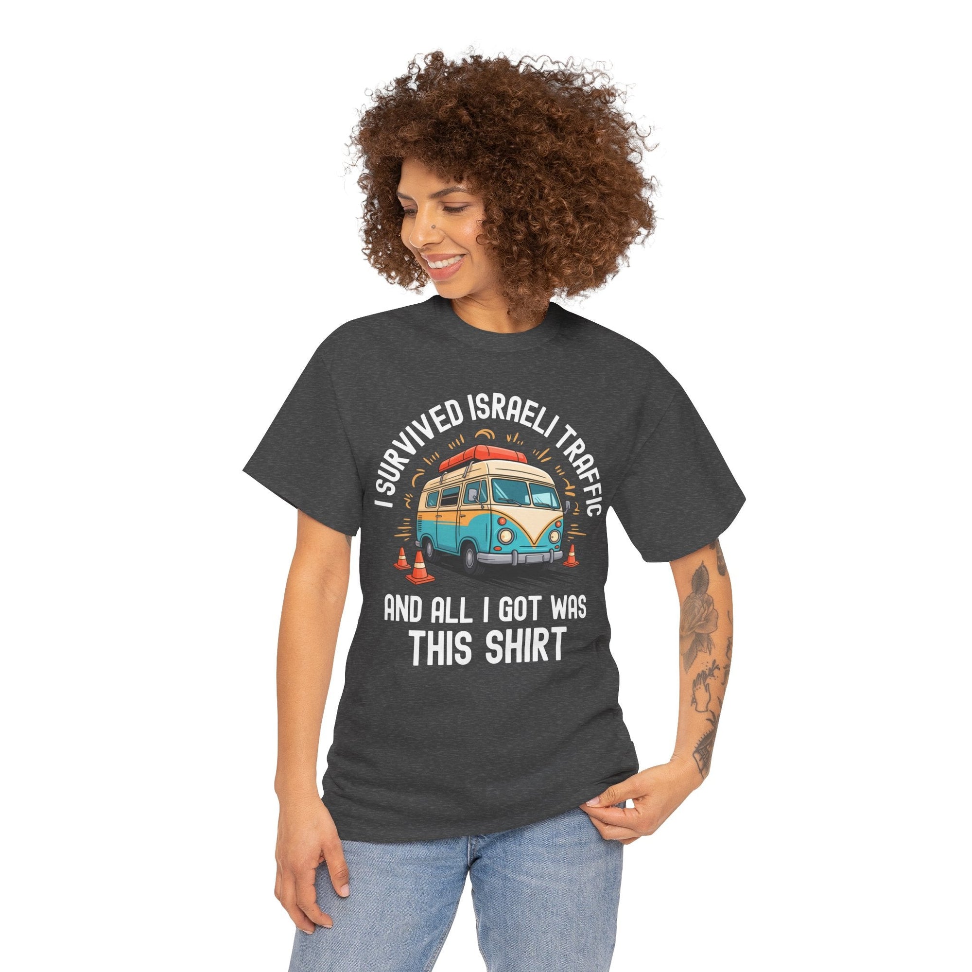 I Survived Israeli Traffic T-Shirt - Shop Israel
