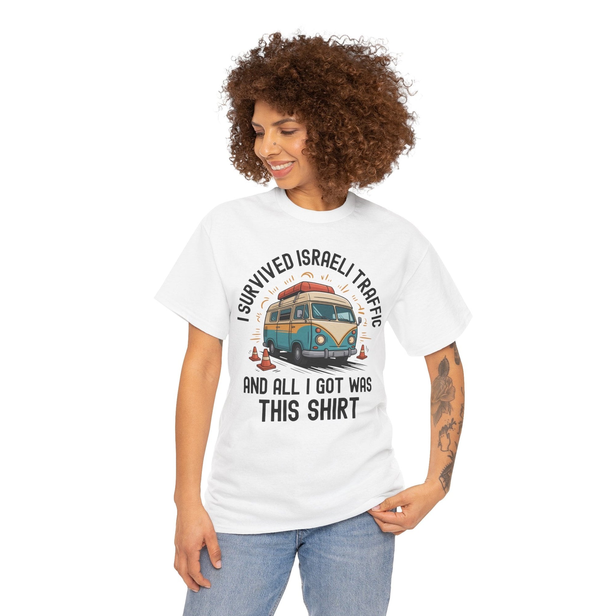 I Survived Israeli Traffic T-Shirt - Shop Israel