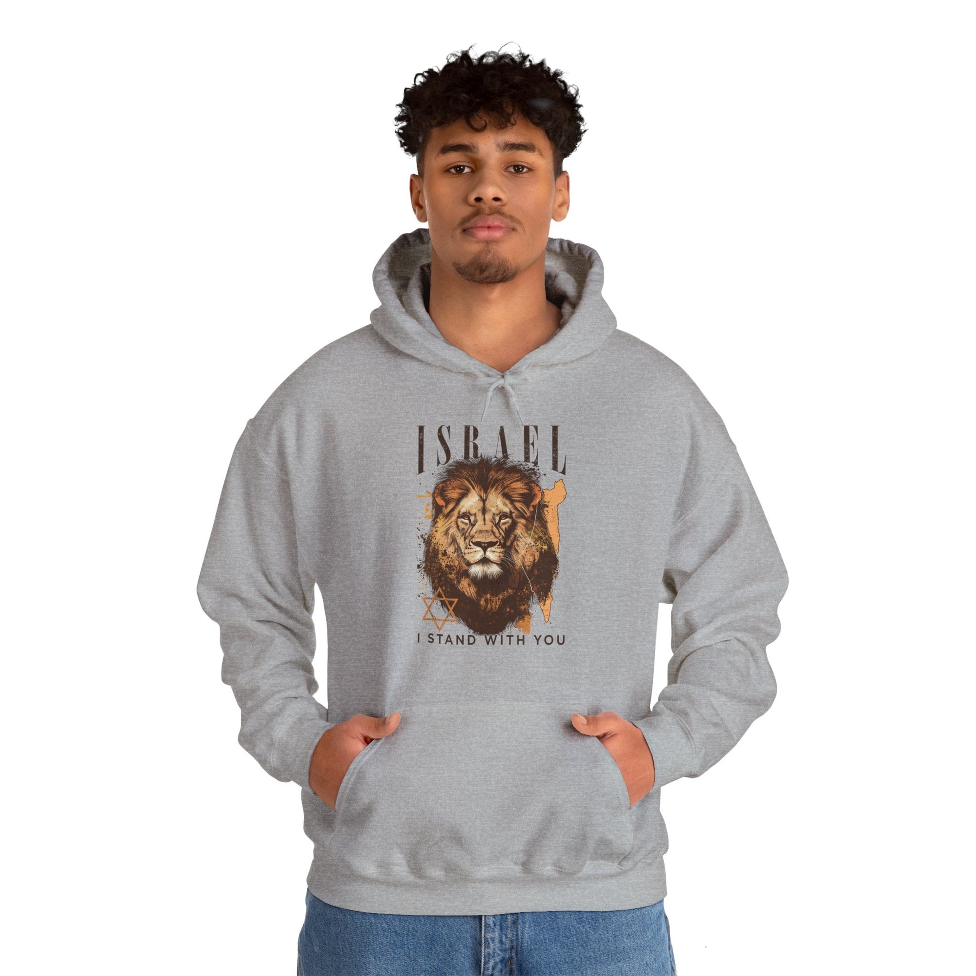 Israel I Stand With You Lion Hoodie - Shop Israel