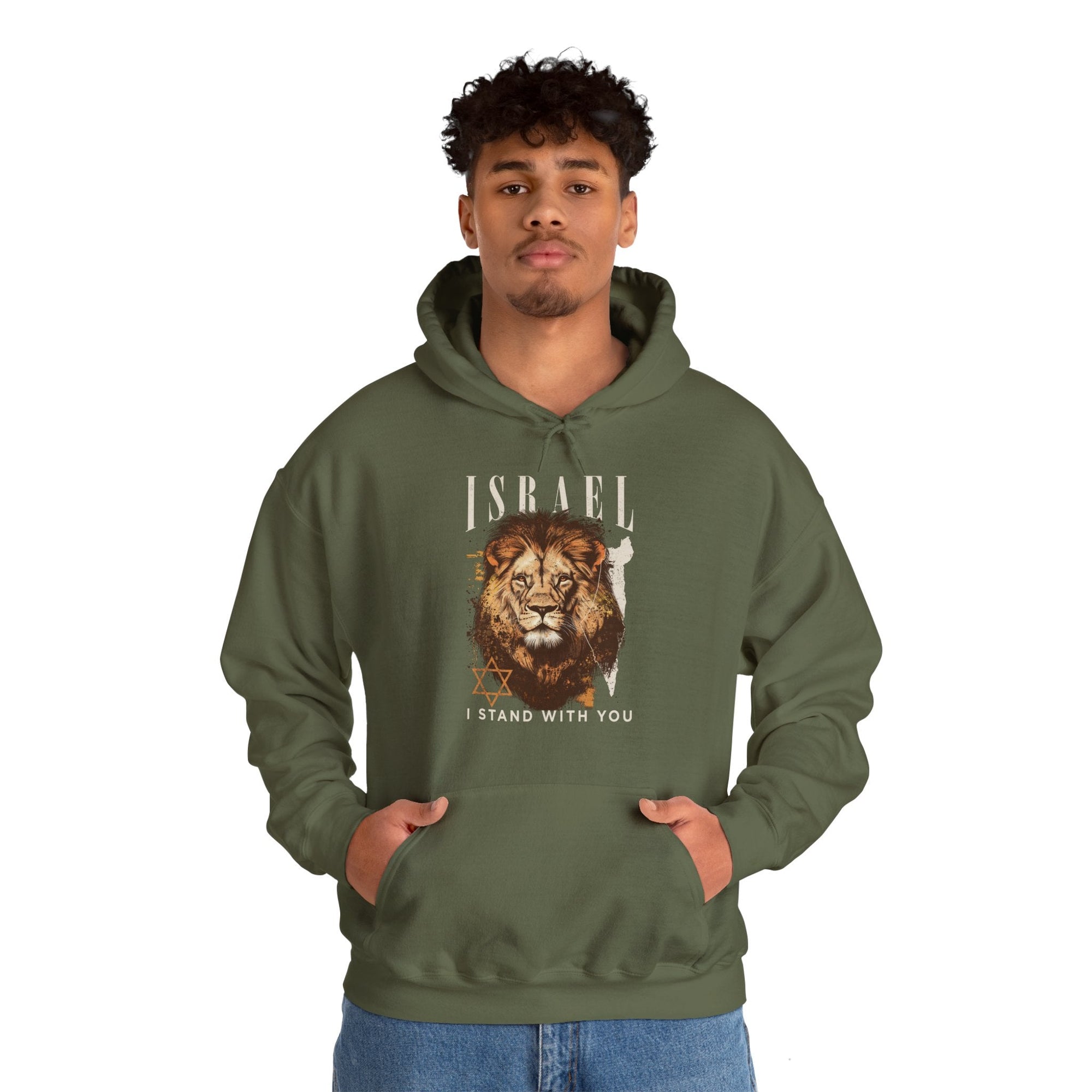 Israel I Stand With You Lion Hoodie - Shop Israel