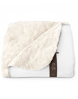 Israel I Stand With You Lion Sherpa Blanket (White) - Shop Israel