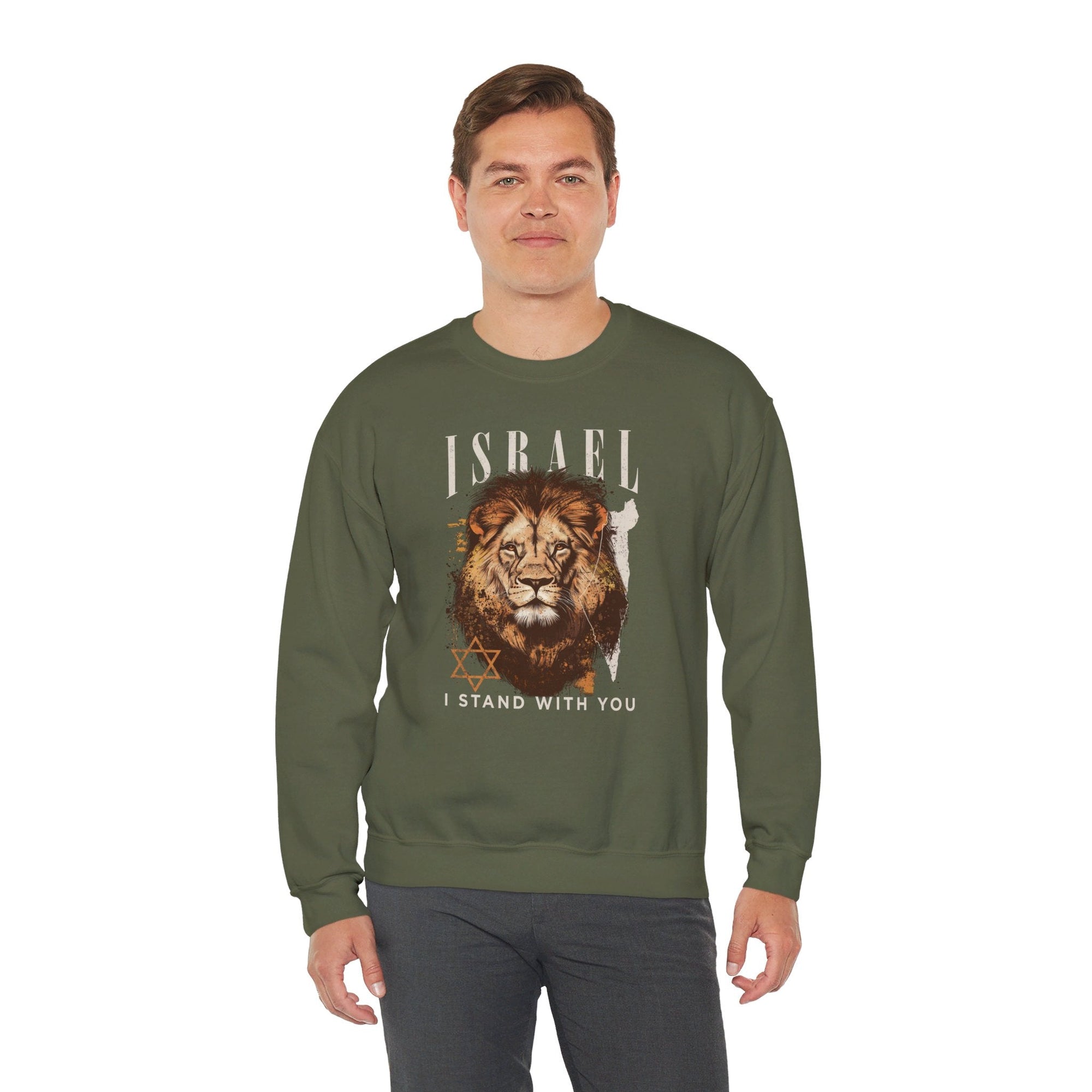 Israel I Stand With You Lion Sweatshirt - Shop Israel