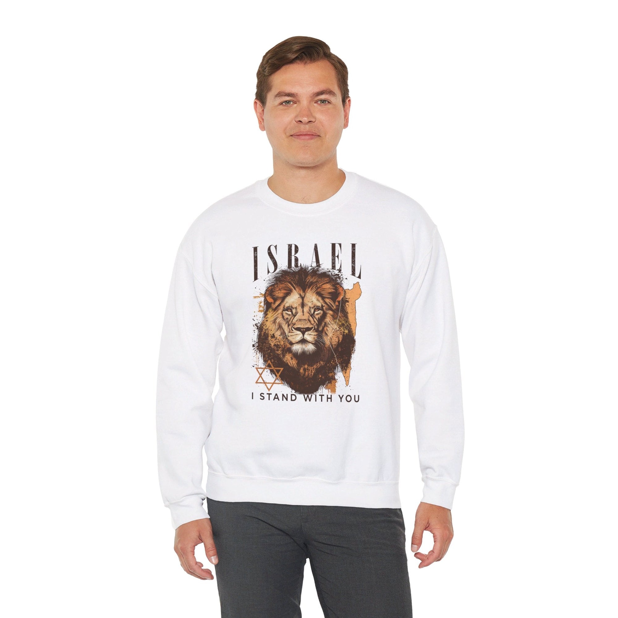 Israel I Stand With You Lion Sweatshirt - Shop Israel