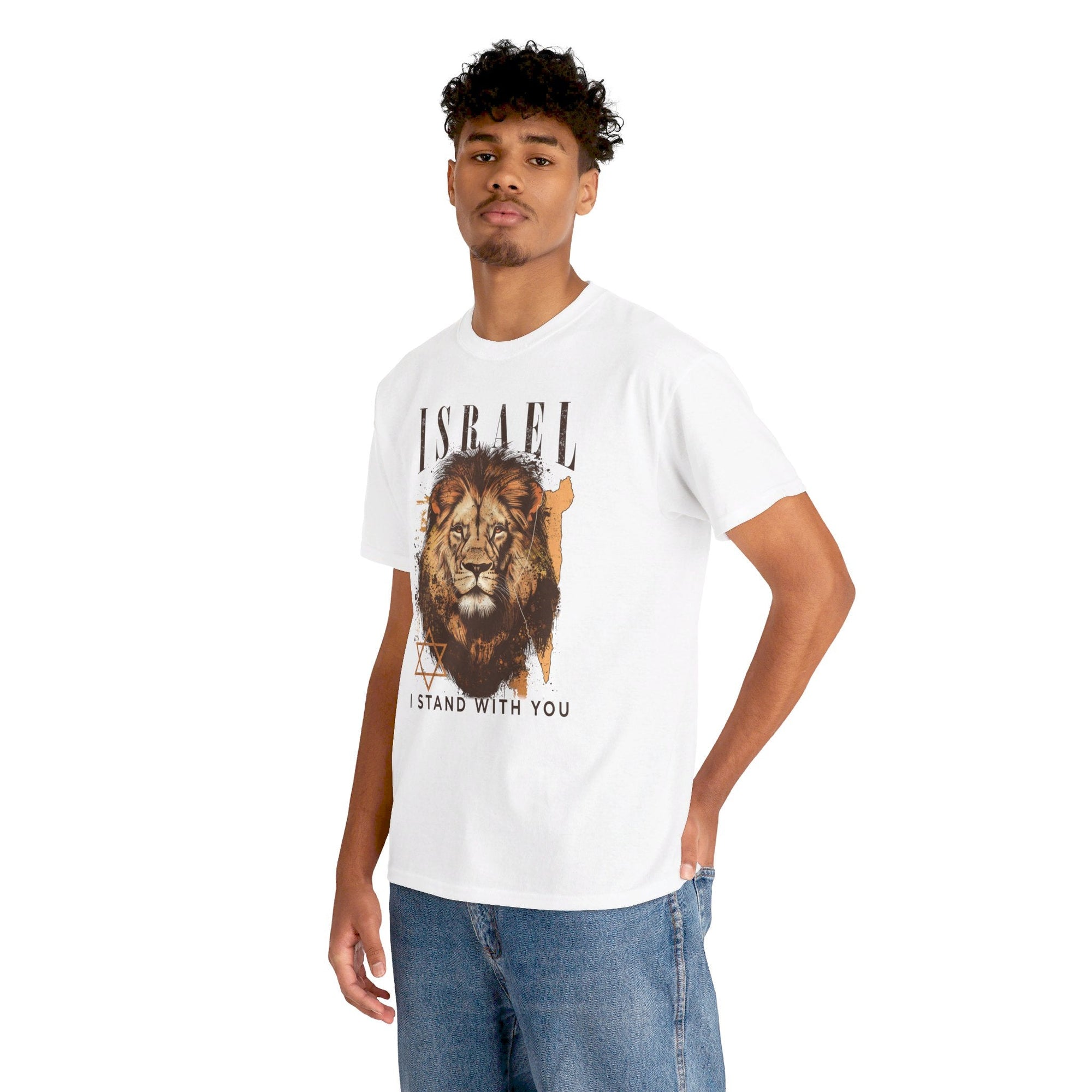 Israel I Stand With You Lion T - Shirt - Shop Israel