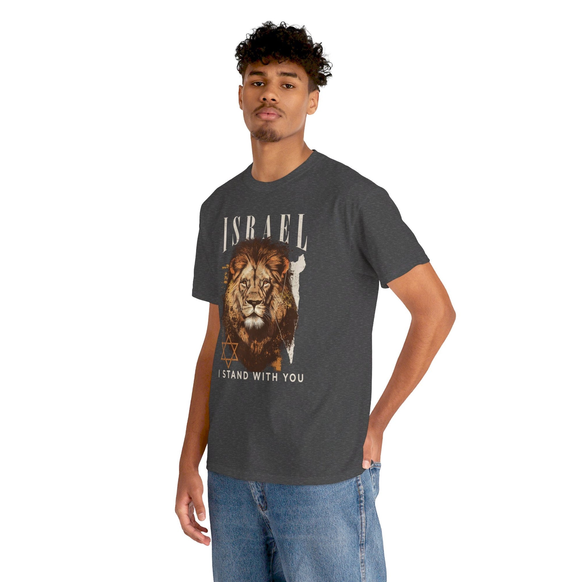 Israel I Stand With You Lion T - Shirt - Shop Israel