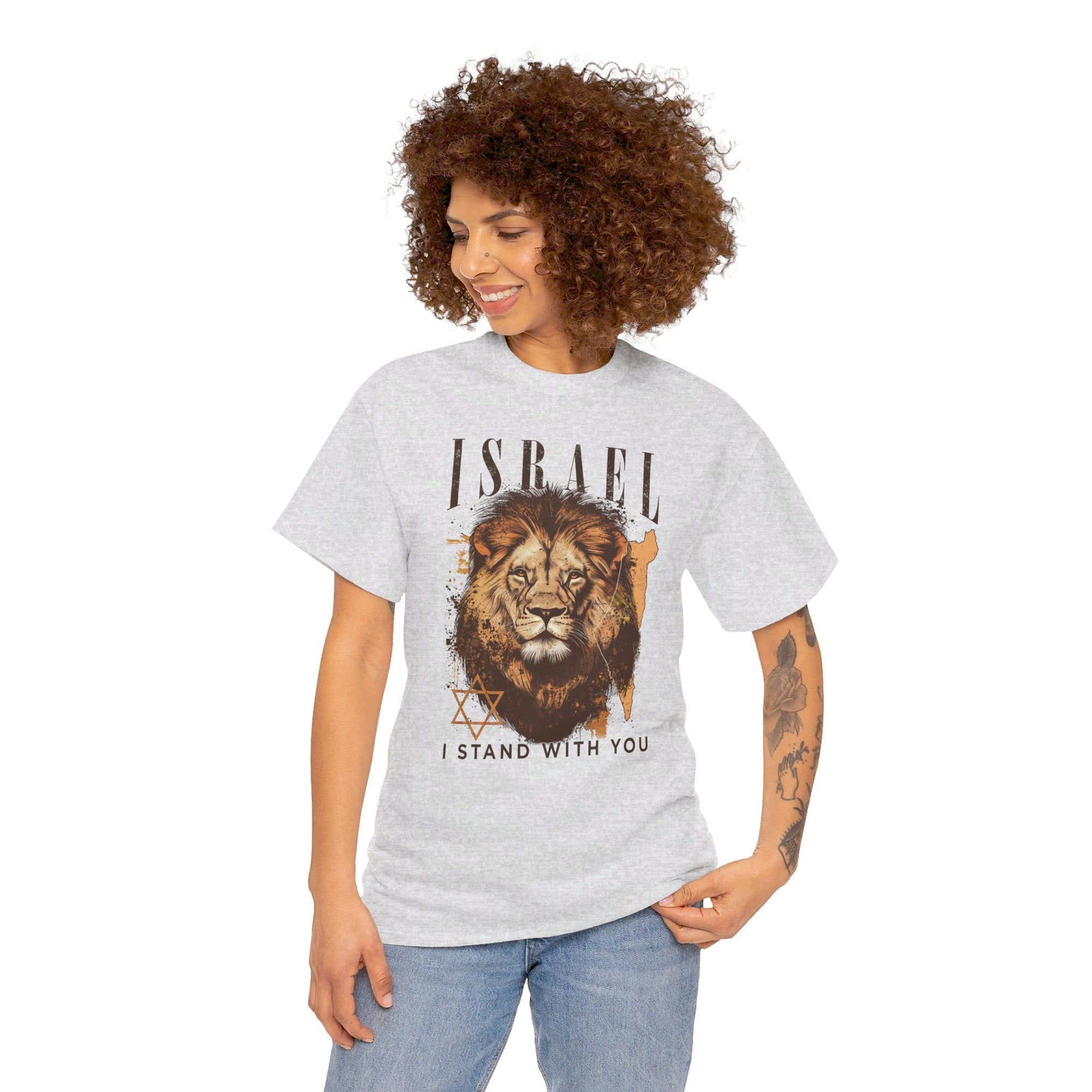 Israel I Stand With You Lion T - Shirt - Shop Israel