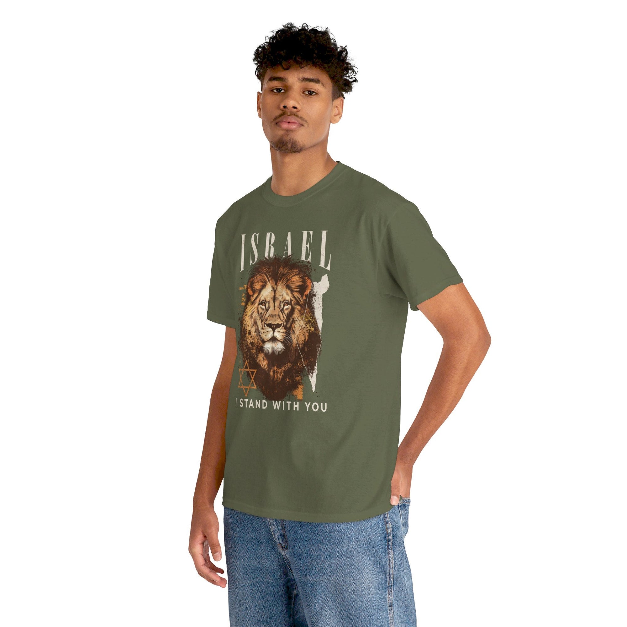 Israel I Stand With You Lion T - Shirt - Shop Israel