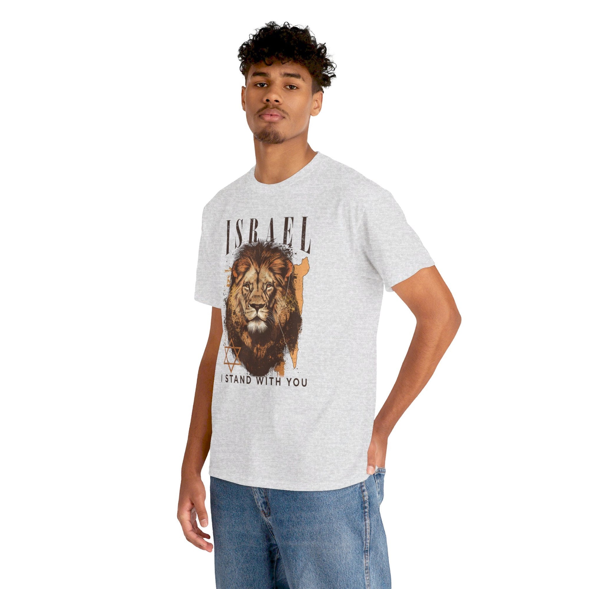 Israel I Stand With You Lion T - Shirt - Shop Israel