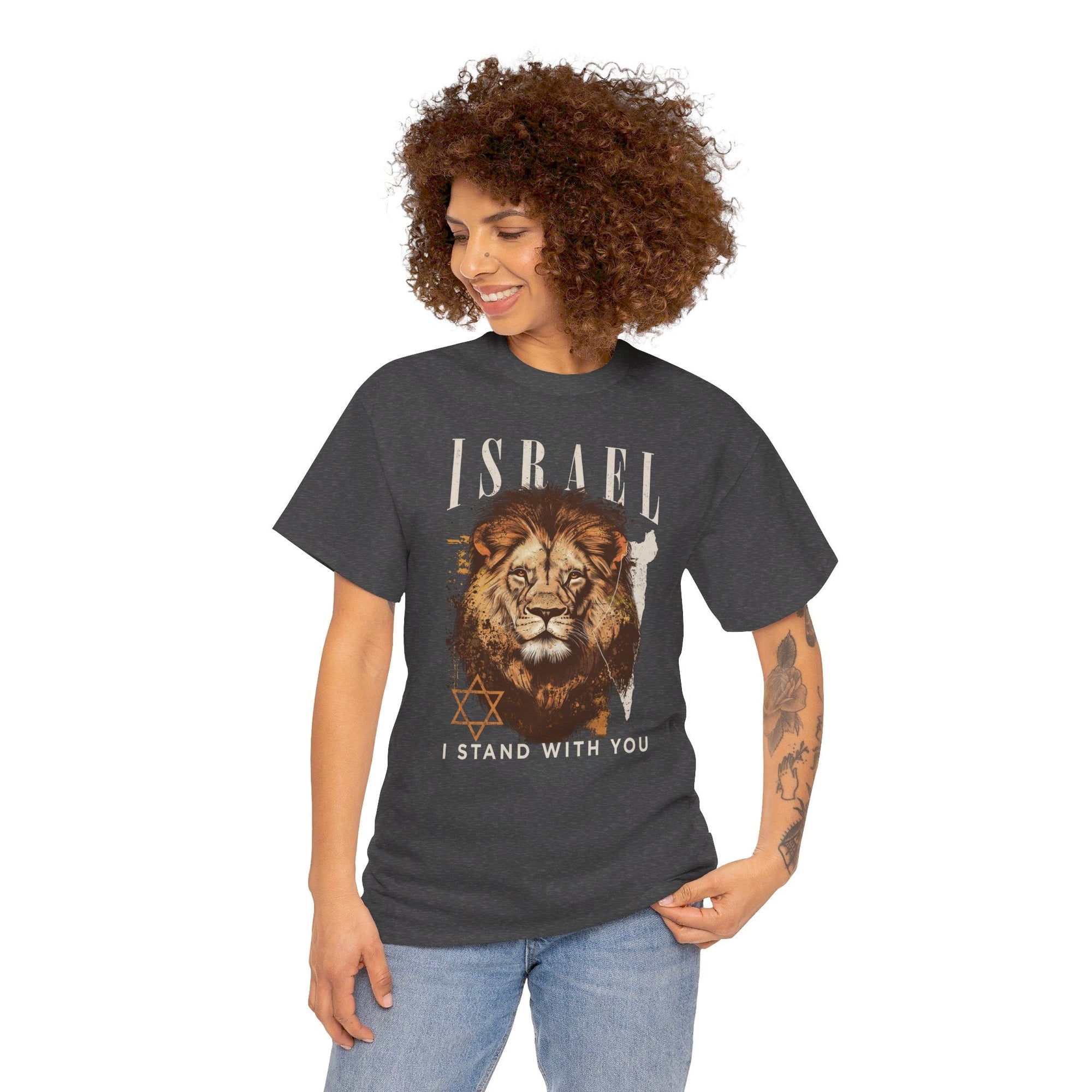 Israel I Stand With You Lion T - Shirt - Shop Israel