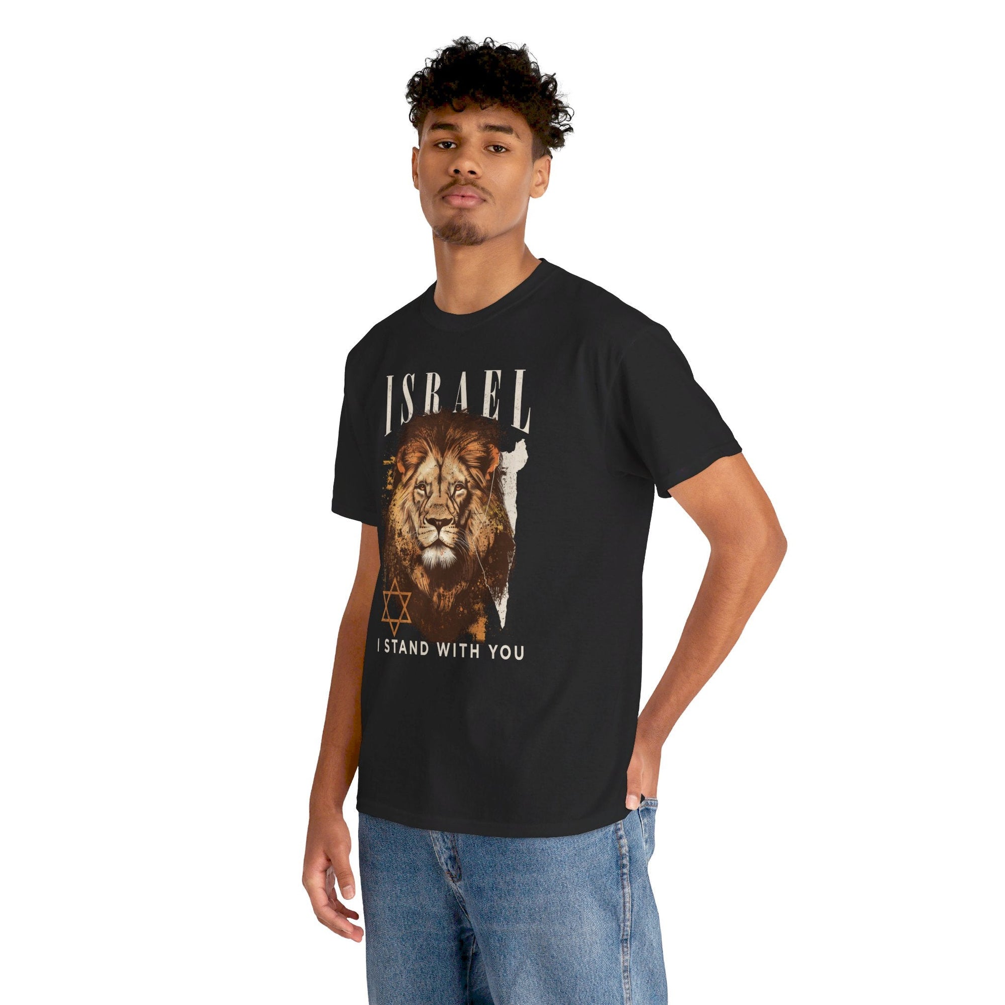 Israel I Stand With You Lion T - Shirt - Shop Israel