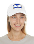 Israeli Flag Leather Patch Hat - Shop Israel