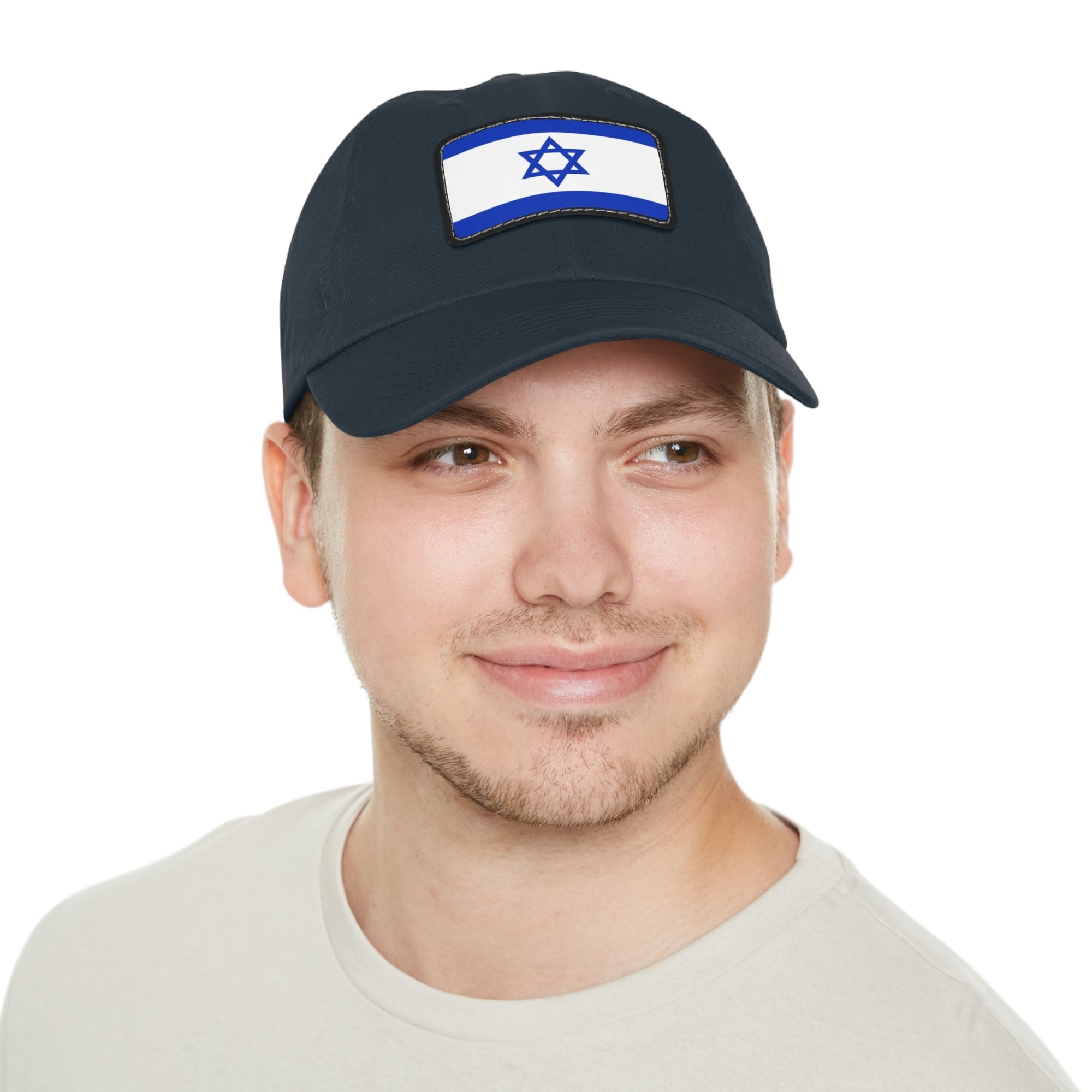 Israeli Flag Leather Patch Hat - Shop Israel