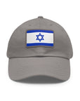 Israeli Flag Leather Patch Hat - Shop Israel