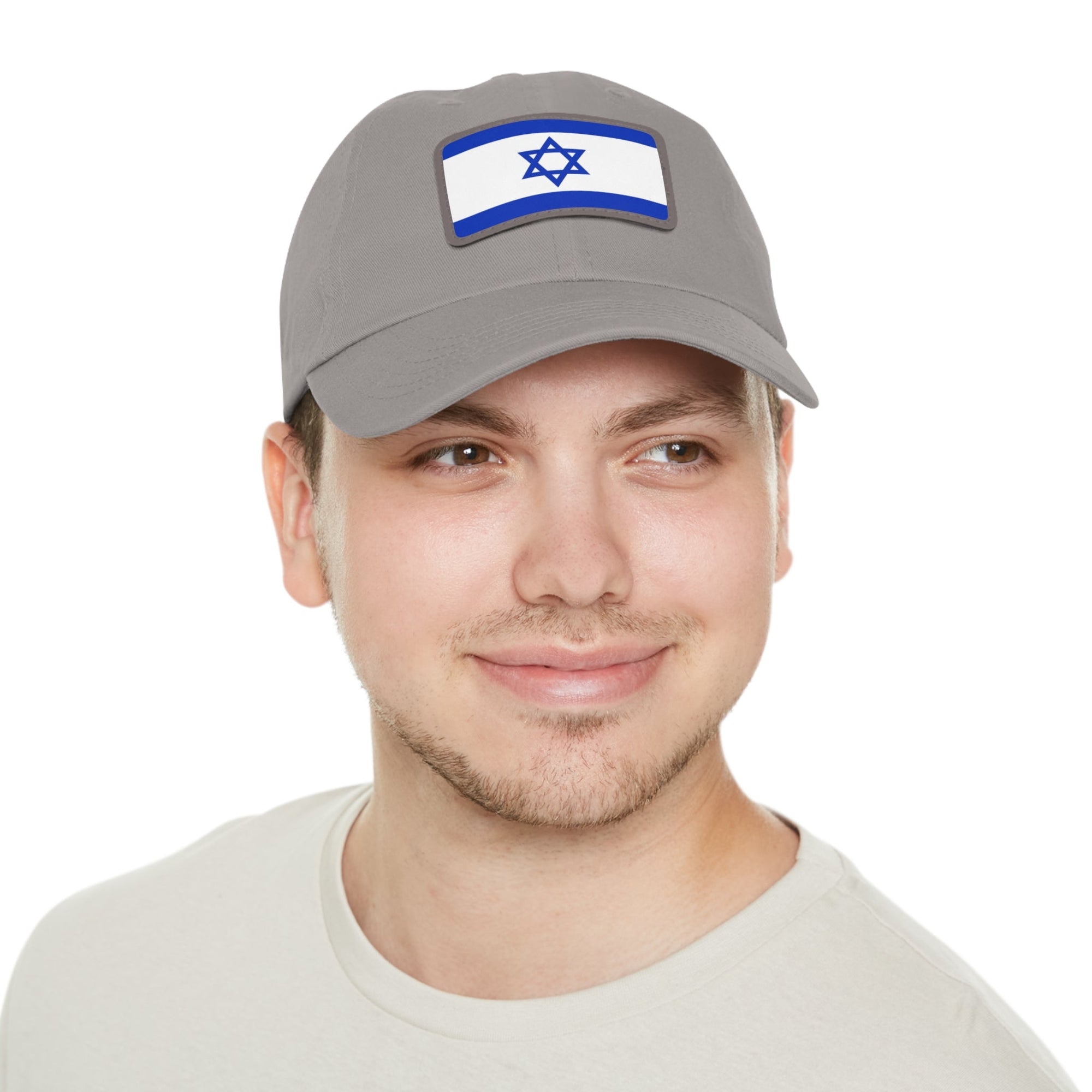 Israeli Flag Leather Patch Hat - Shop Israel