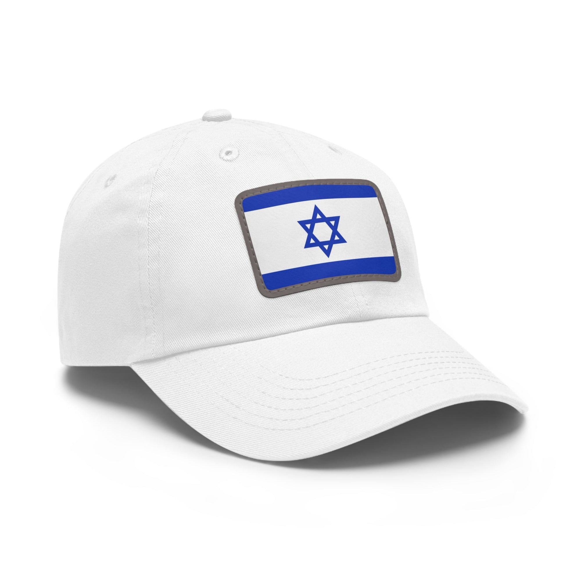 Israeli Flag Leather Patch Hat - Shop Israel