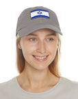 Israeli Flag Leather Patch Hat - Shop Israel