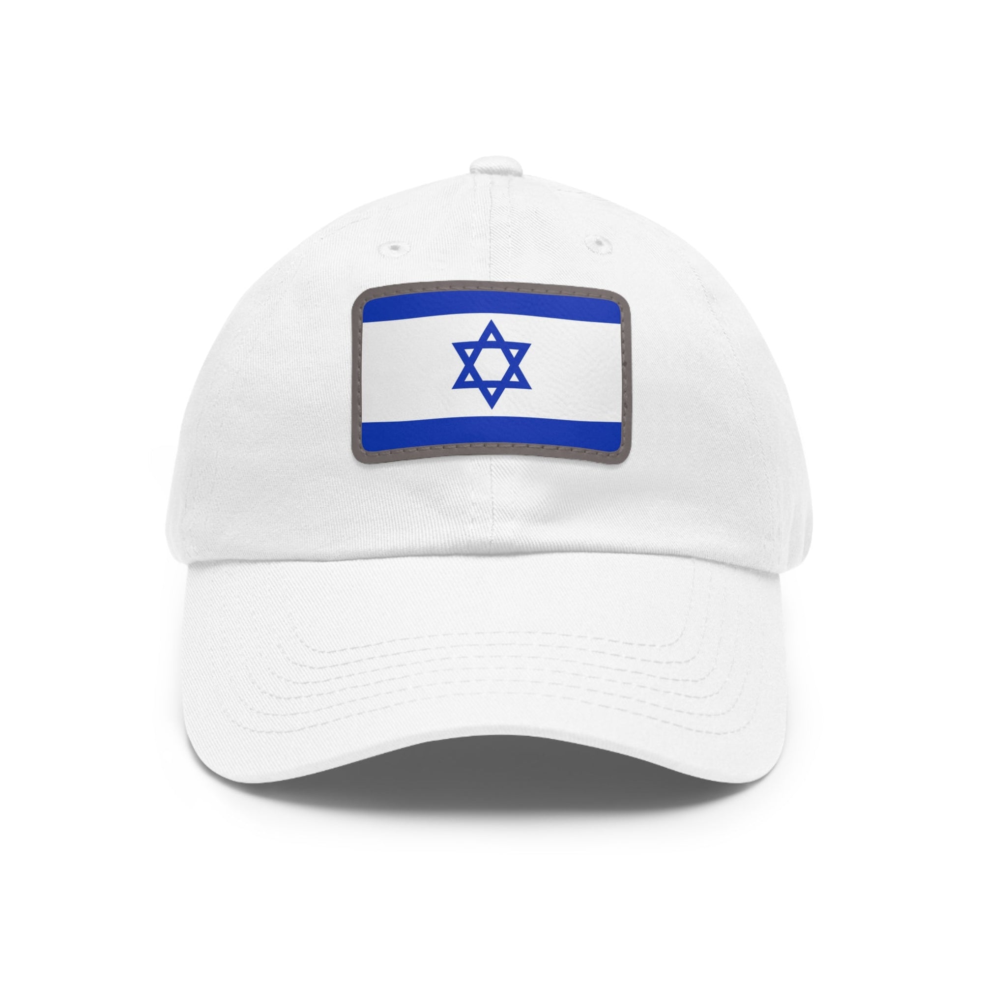 Israeli Flag Leather Patch Hat - Shop Israel