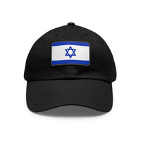 Israeli Flag Leather Patch Hat - Shop Israel