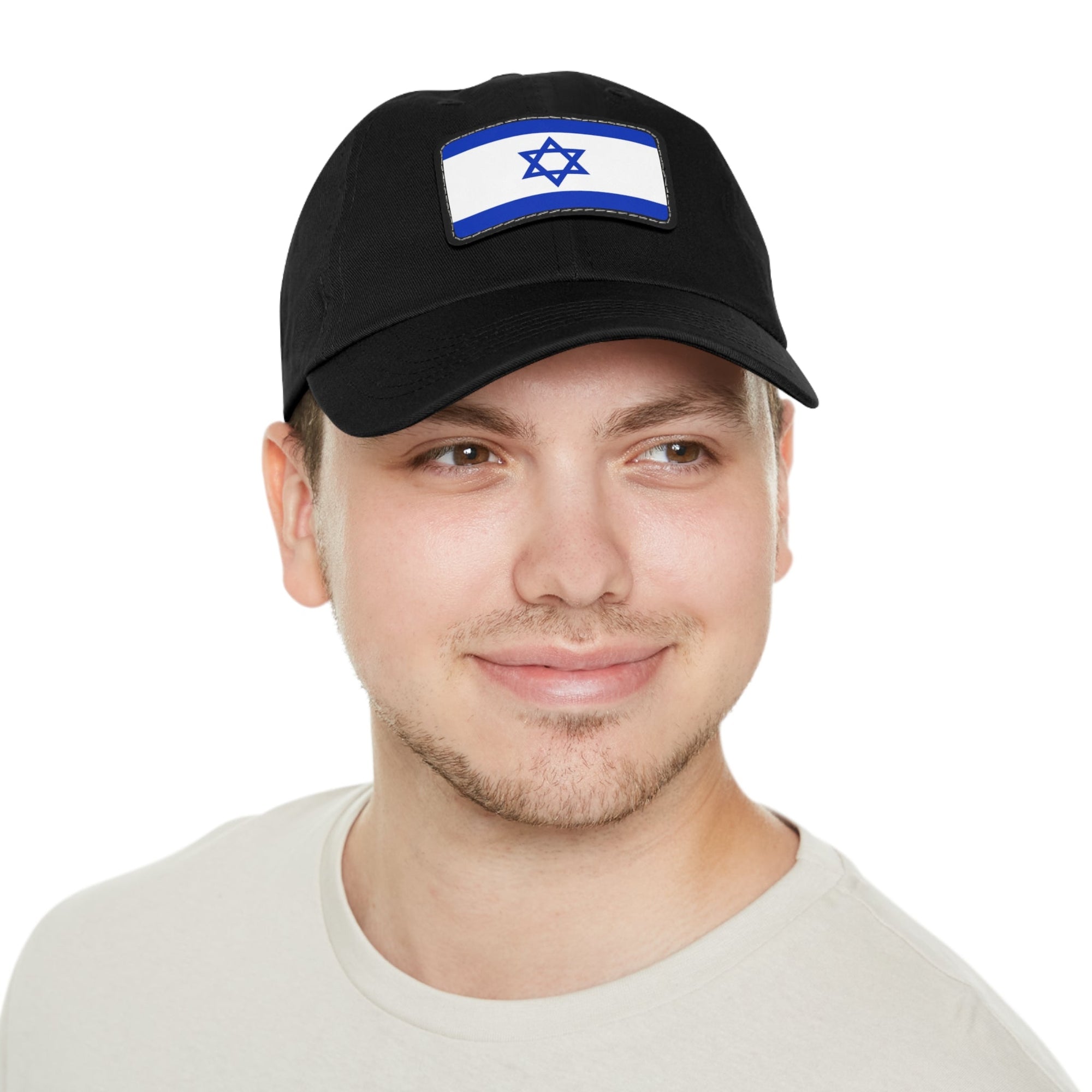 Israeli Flag Leather Patch Hat - Shop Israel