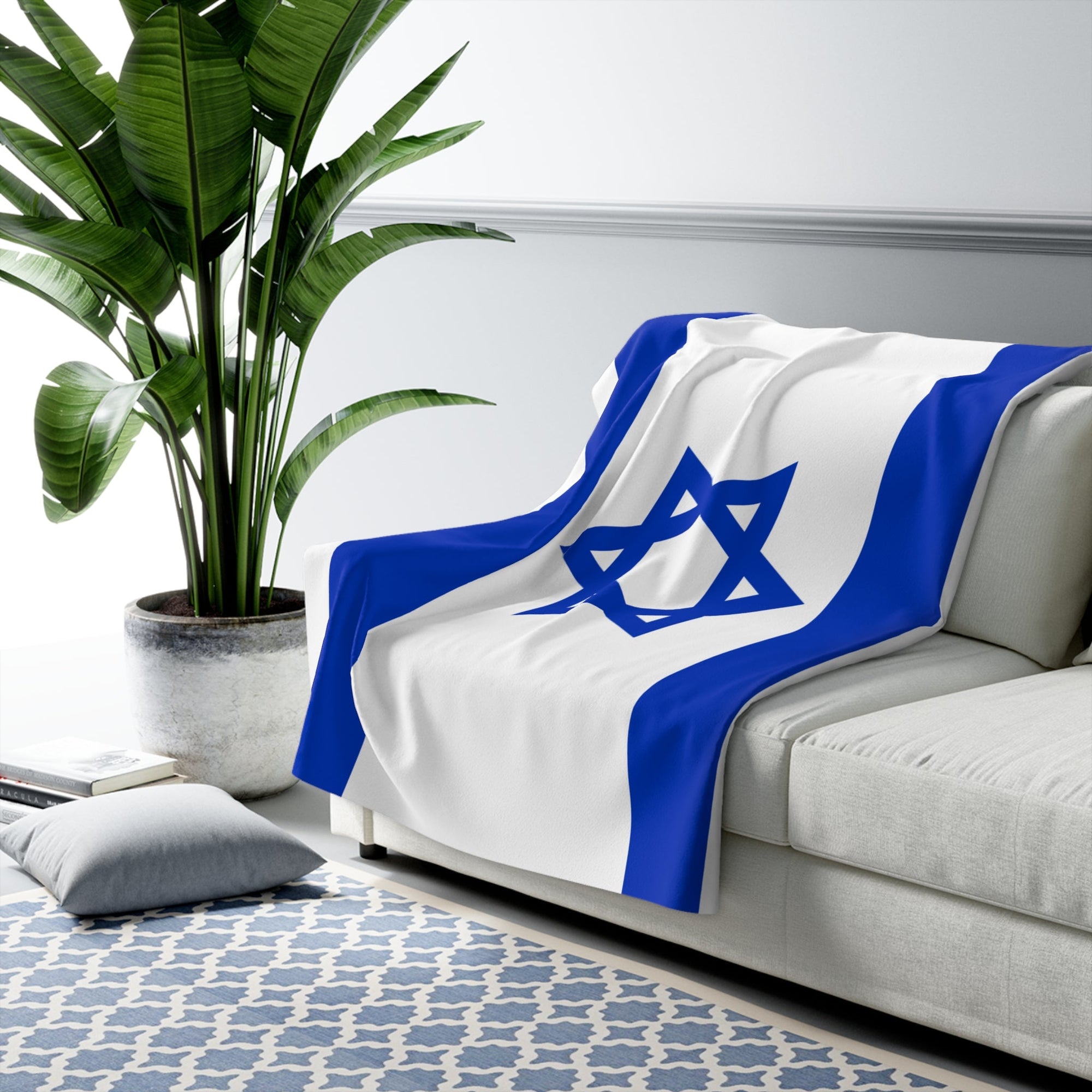 Israeli Flag Sherpa Blanket - Shop Israel