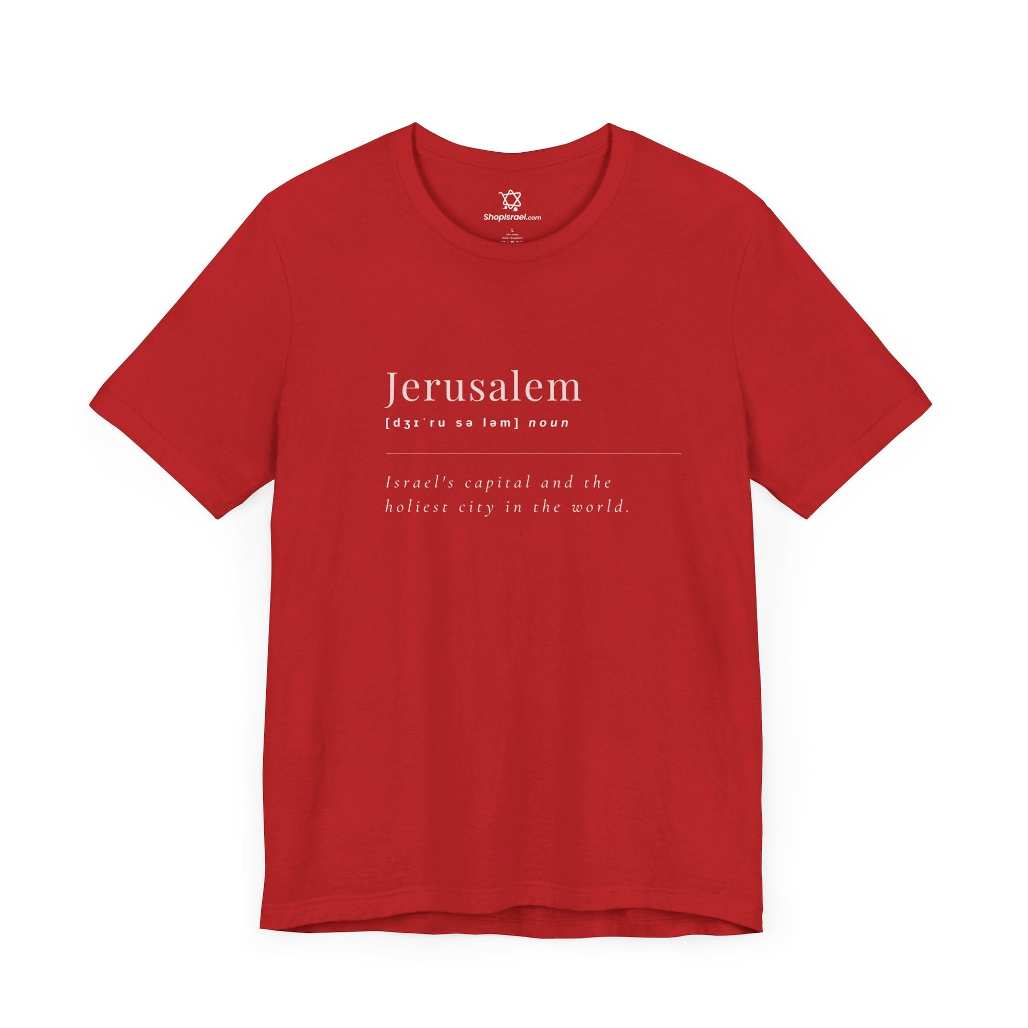 Jerusalem Definition T - Shirt - Shop Israel