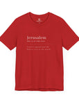 Jerusalem Definition T - Shirt - Shop Israel