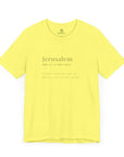 Jerusalem Definition T - Shirt - Shop Israel