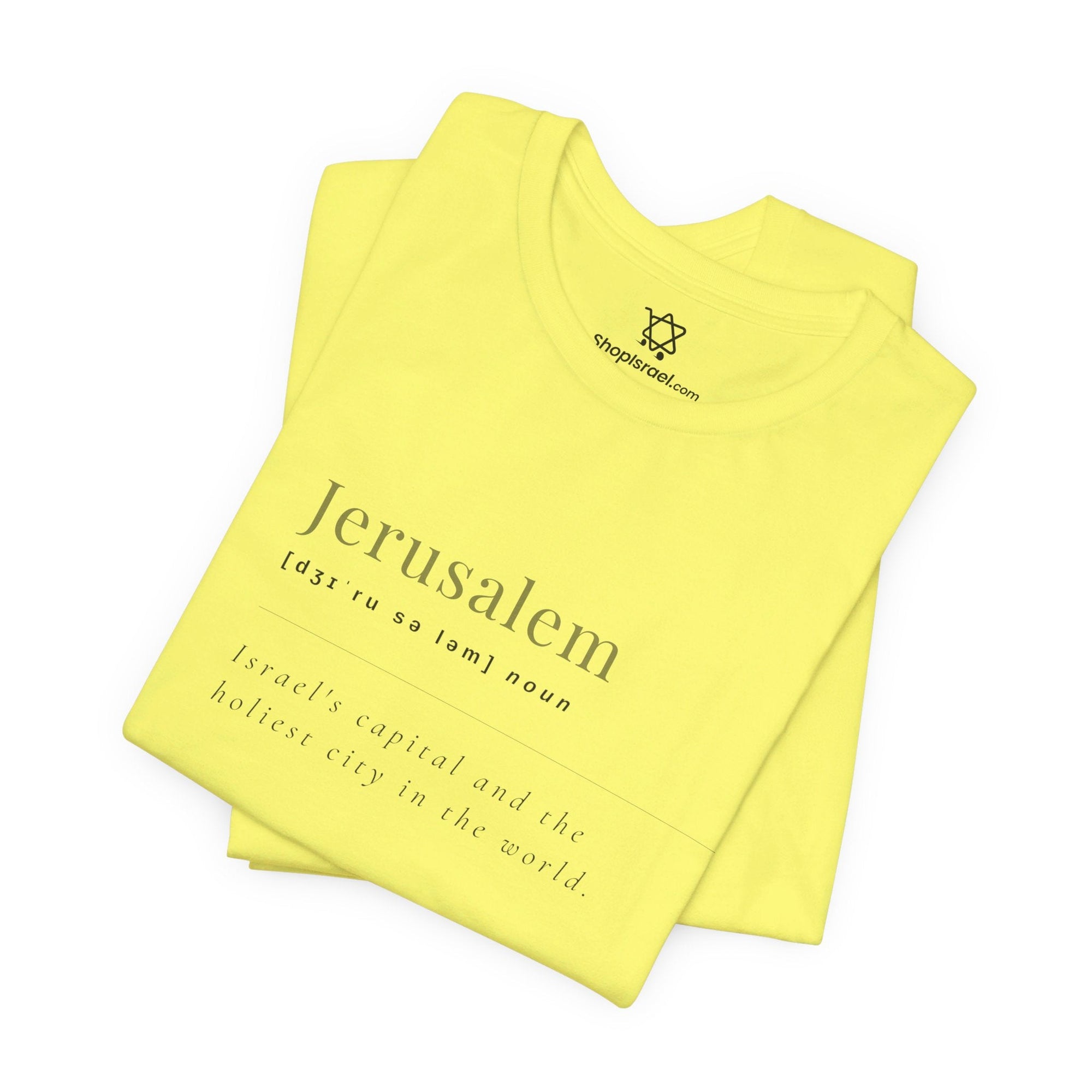 Jerusalem Definition T - Shirt - Shop Israel