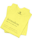 Jerusalem Definition T - Shirt - Shop Israel