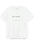 Jerusalem Definition T - Shirt - Shop Israel