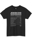 Jewish Dad Nutrition Facts T - Shirt - Shop Israel