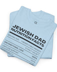 Jewish Dad Nutrition Facts T - Shirt - Shop Israel