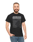 Jewish Dad Nutrition Facts T - Shirt - Shop Israel