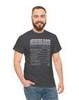 Jewish Dad Nutrition Facts T - Shirt - Shop Israel