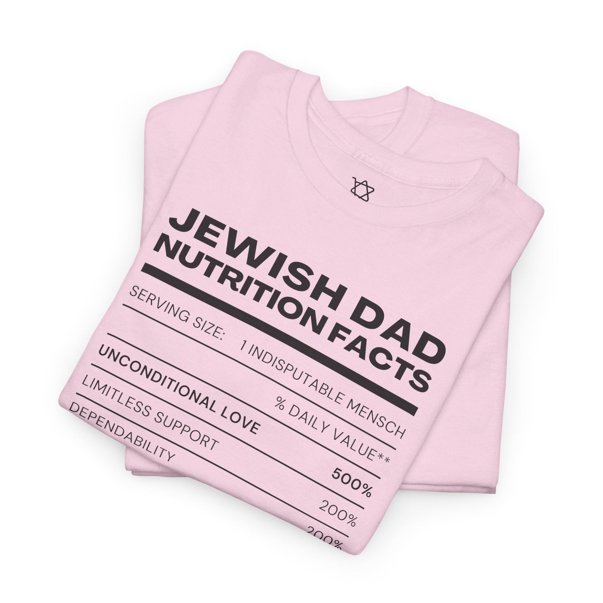 Jewish Dad Nutrition Facts T - Shirt - Shop Israel