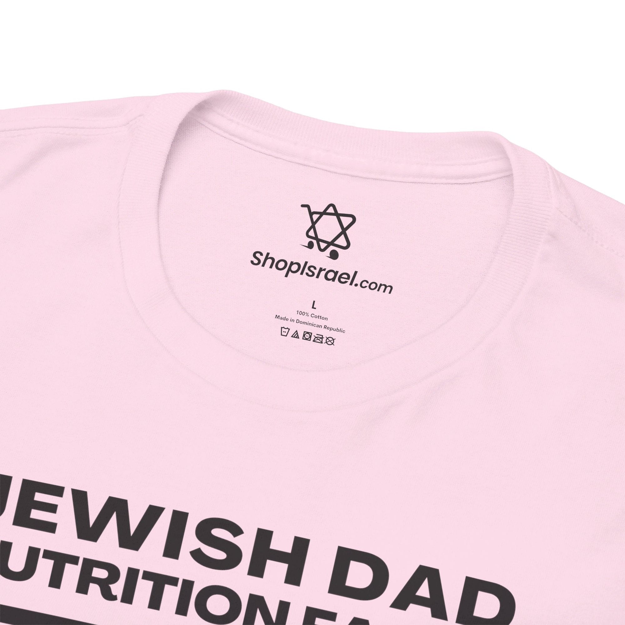 Jewish Dad Nutrition Facts T - Shirt - Shop Israel