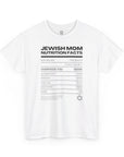 Jewish Mom Nutrition Facts T - Shirt - Shop Israel