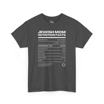 Jewish Mom Nutrition Facts T-Shirt - Shop Israel