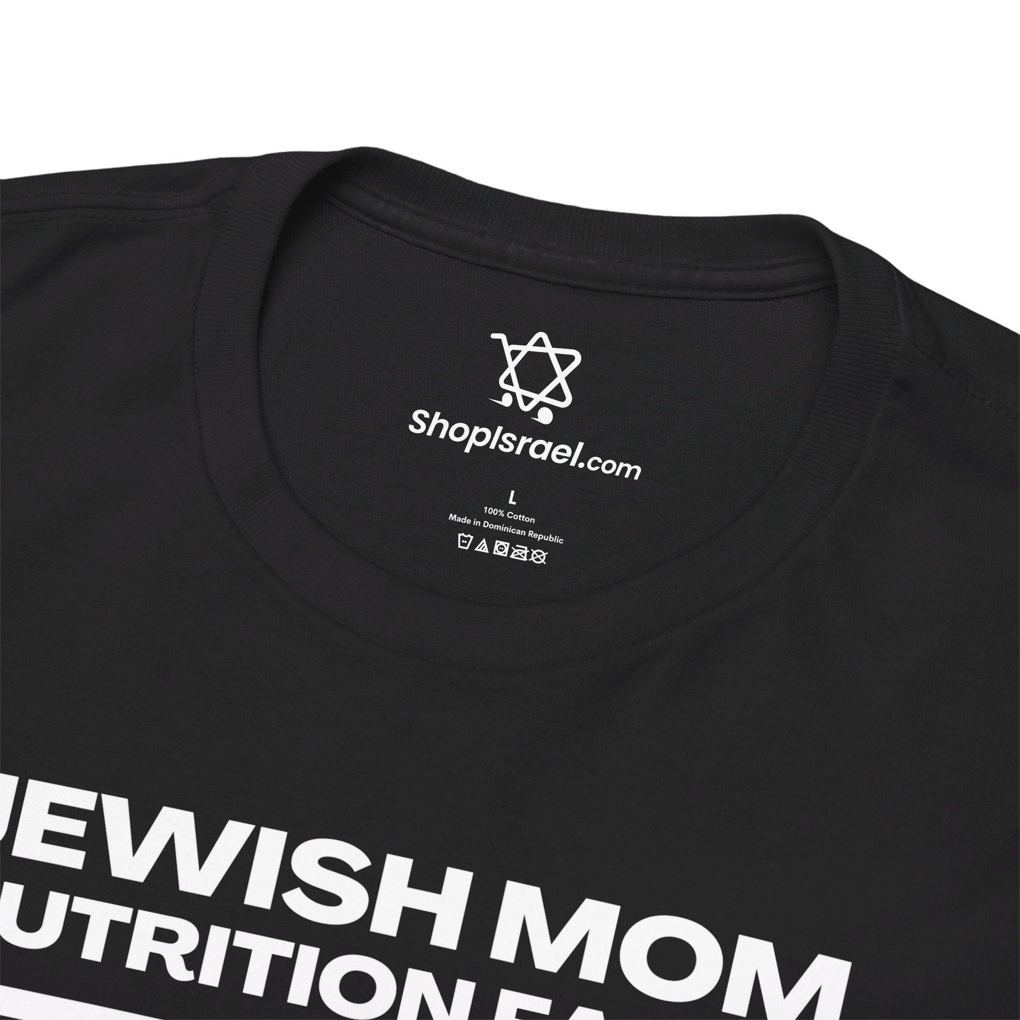 Jewish Mom Nutrition Facts T - Shirt - Shop Israel