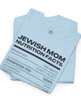 Jewish Mom Nutrition Facts T - Shirt - Shop Israel