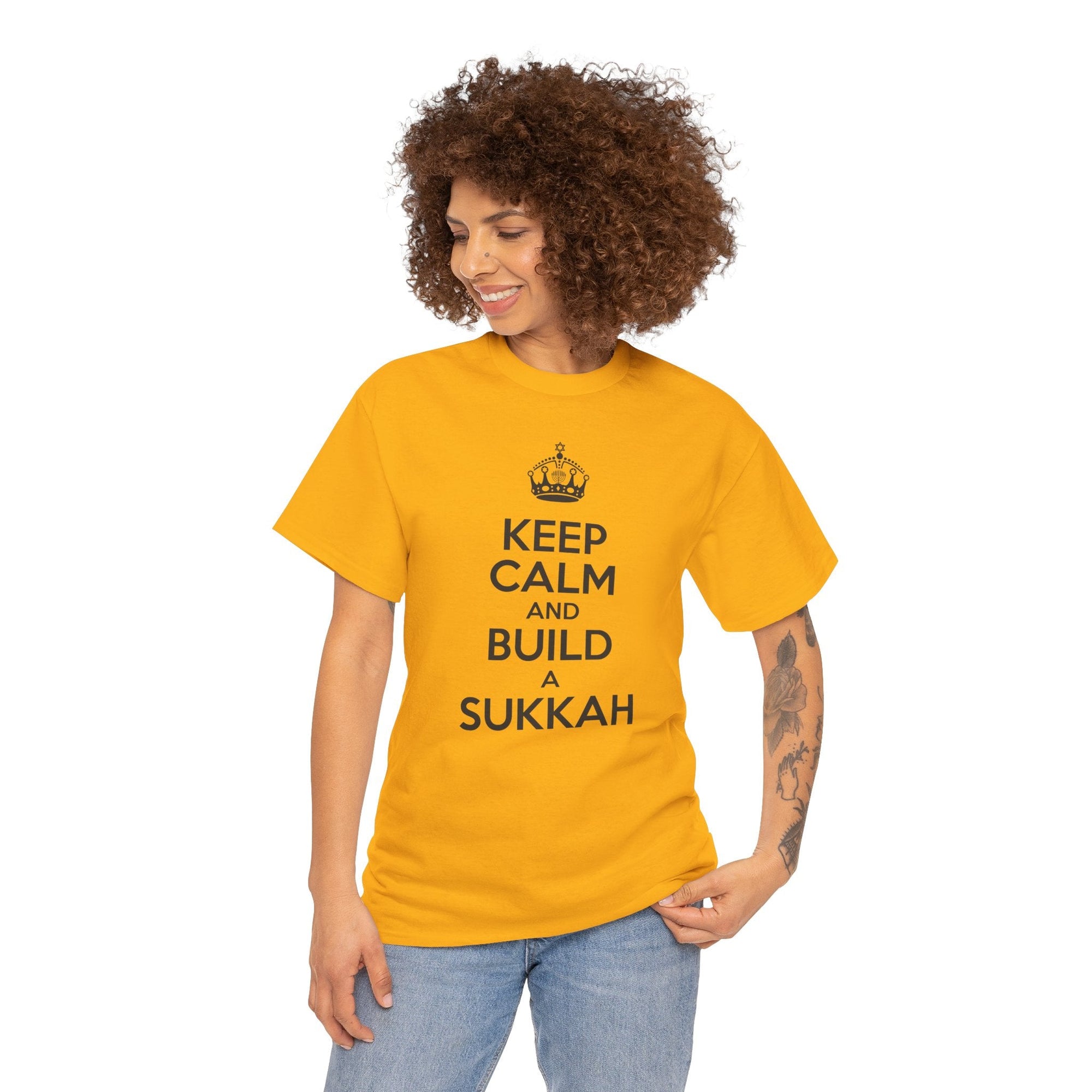 Keep Calm and Build a Sukkah T-Shirt - Shop Israel