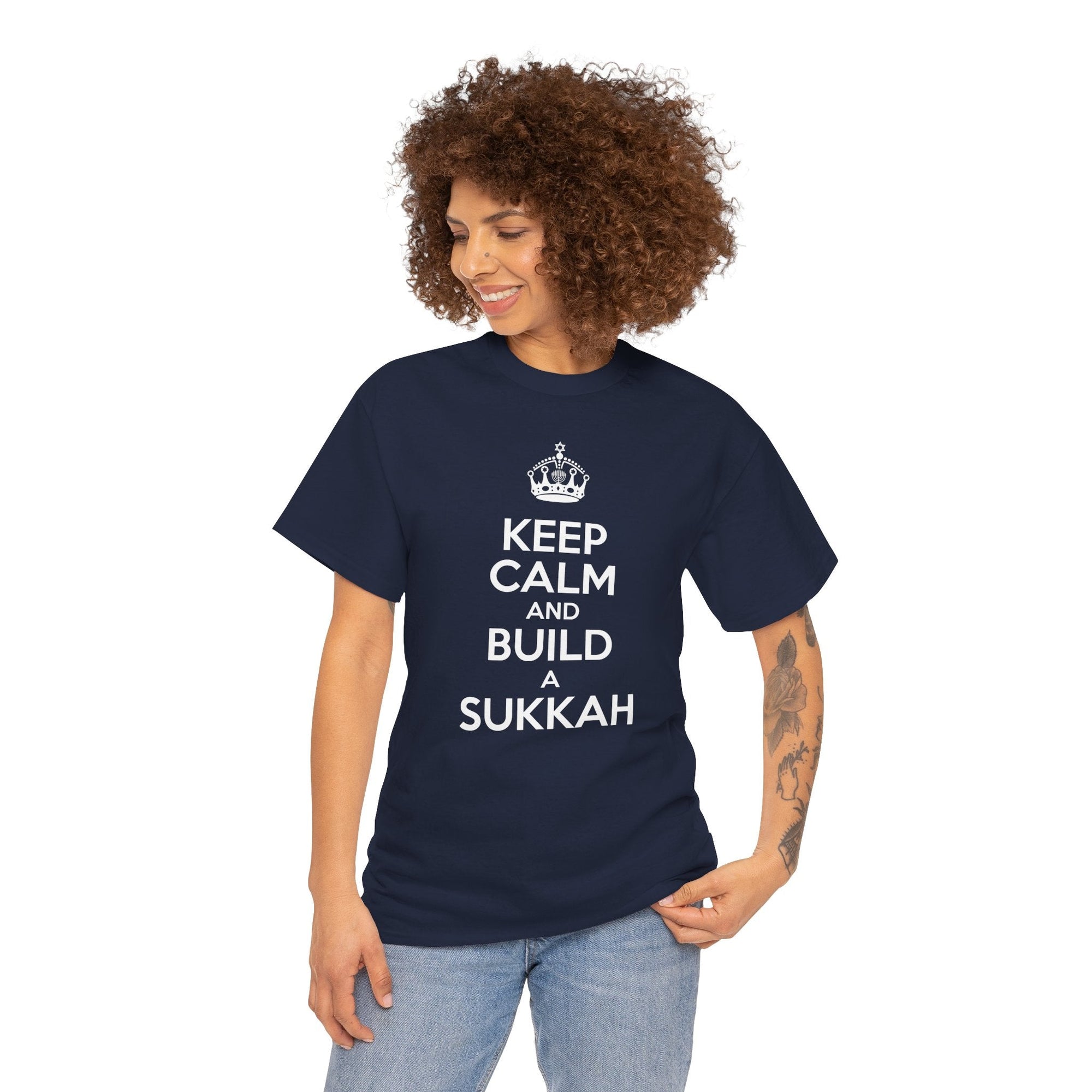 Keep Calm and Build a Sukkah T-Shirt - Shop Israel