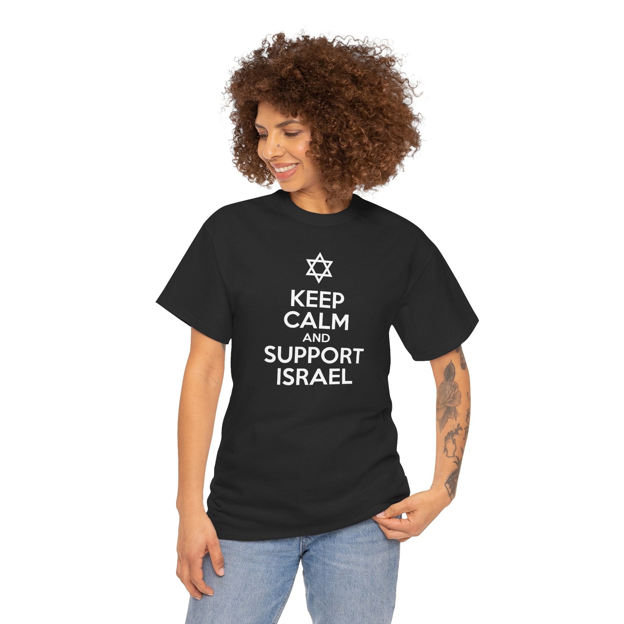 Keep Calm and Support Israel T-Shirt - Shop Israel
