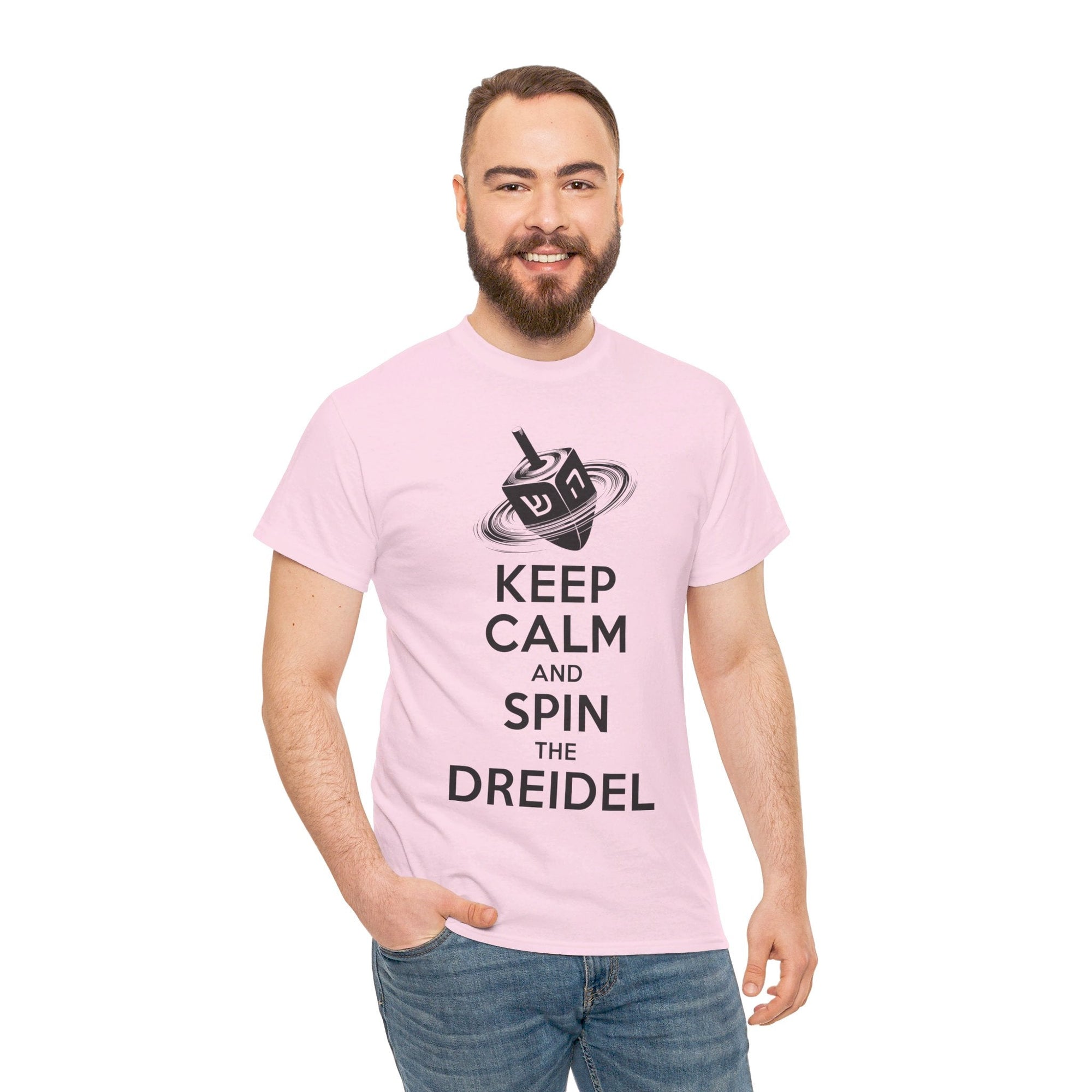 Keep Calm &amp; Spin the Dreidel T - Shirt - Shop Israel