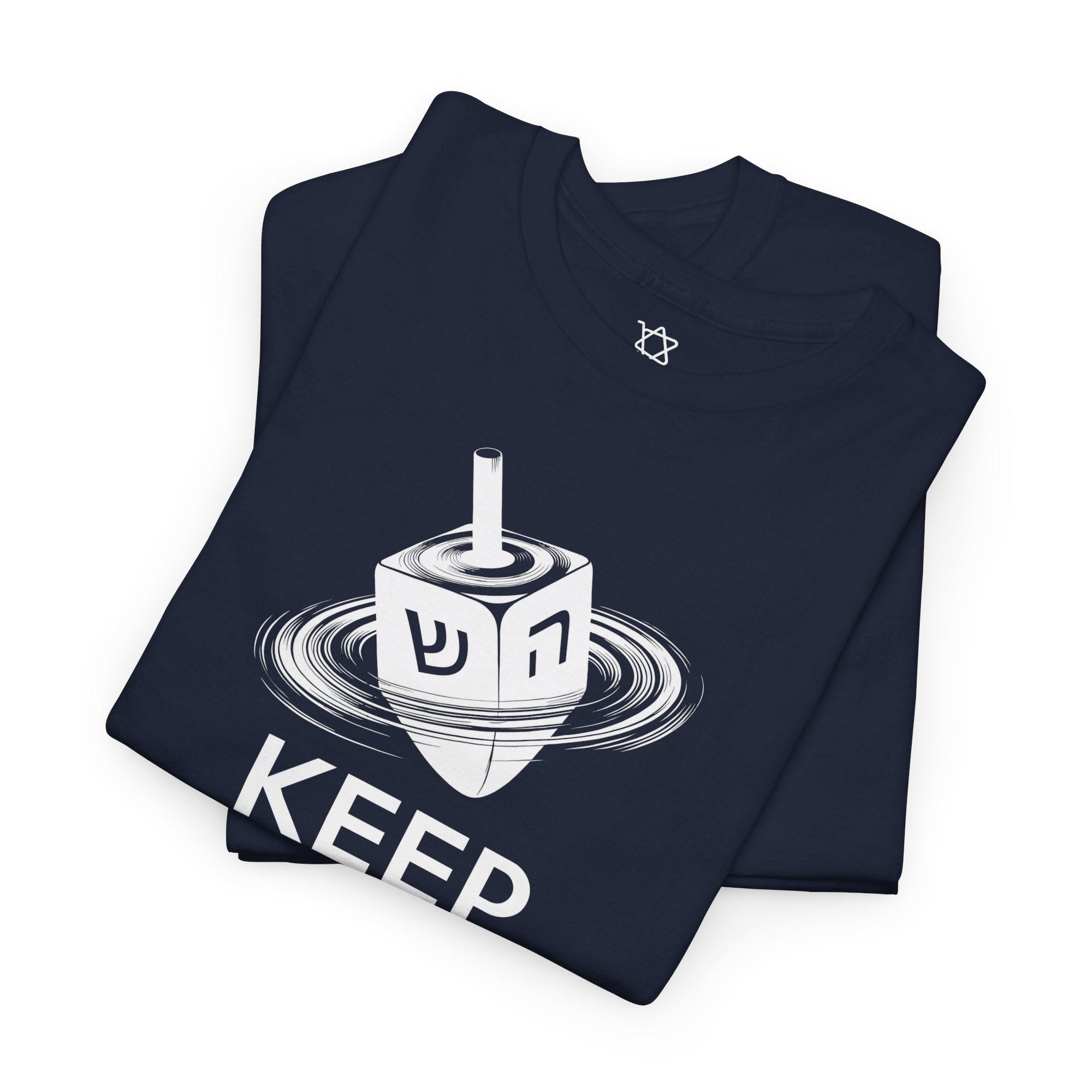 Keep Calm &amp; Spin the Dreidel T - Shirt - Shop Israel