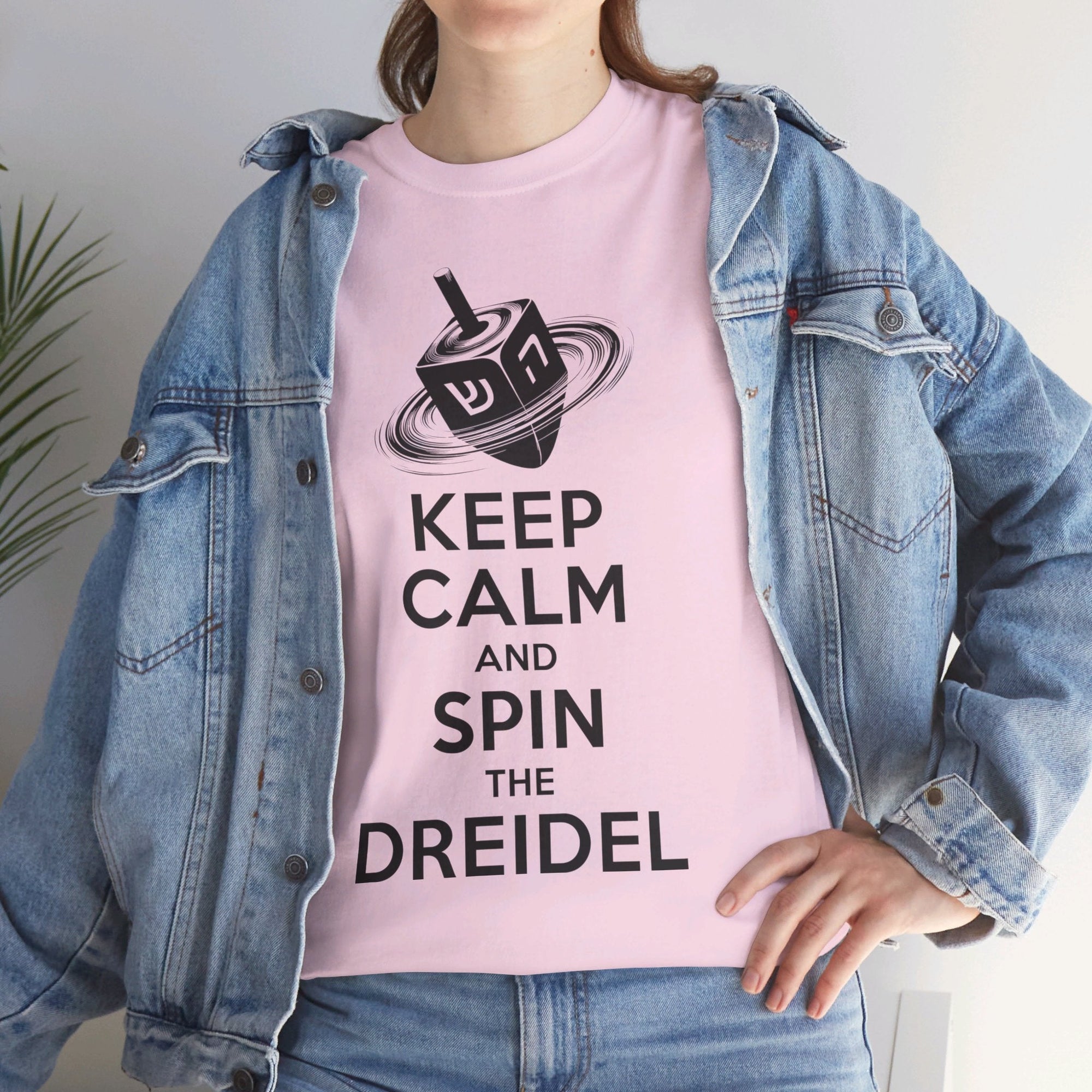 Keep Calm &amp; Spin the Dreidel T - Shirt - Shop Israel