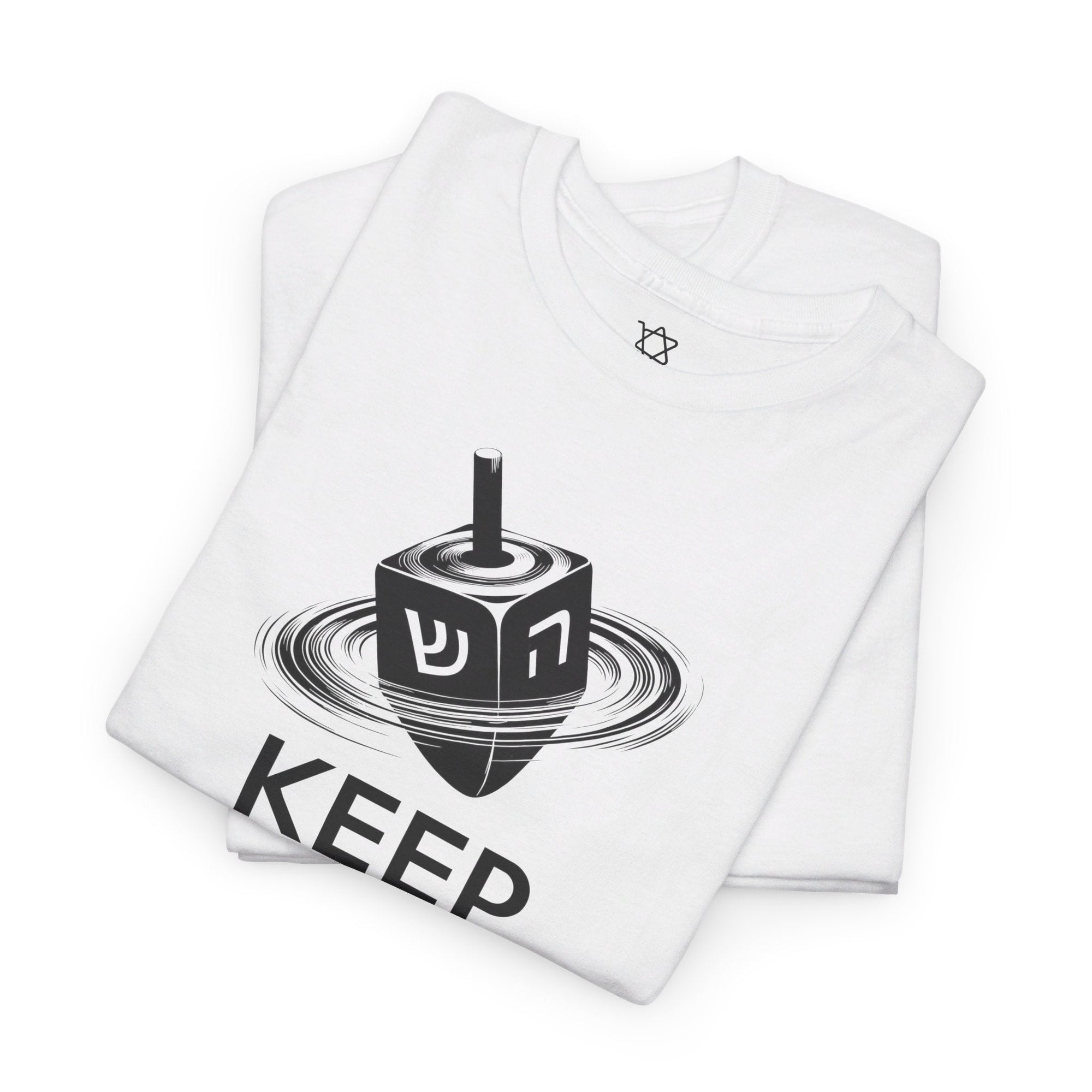 Keep Calm &amp; Spin the Dreidel T - Shirt - Shop Israel